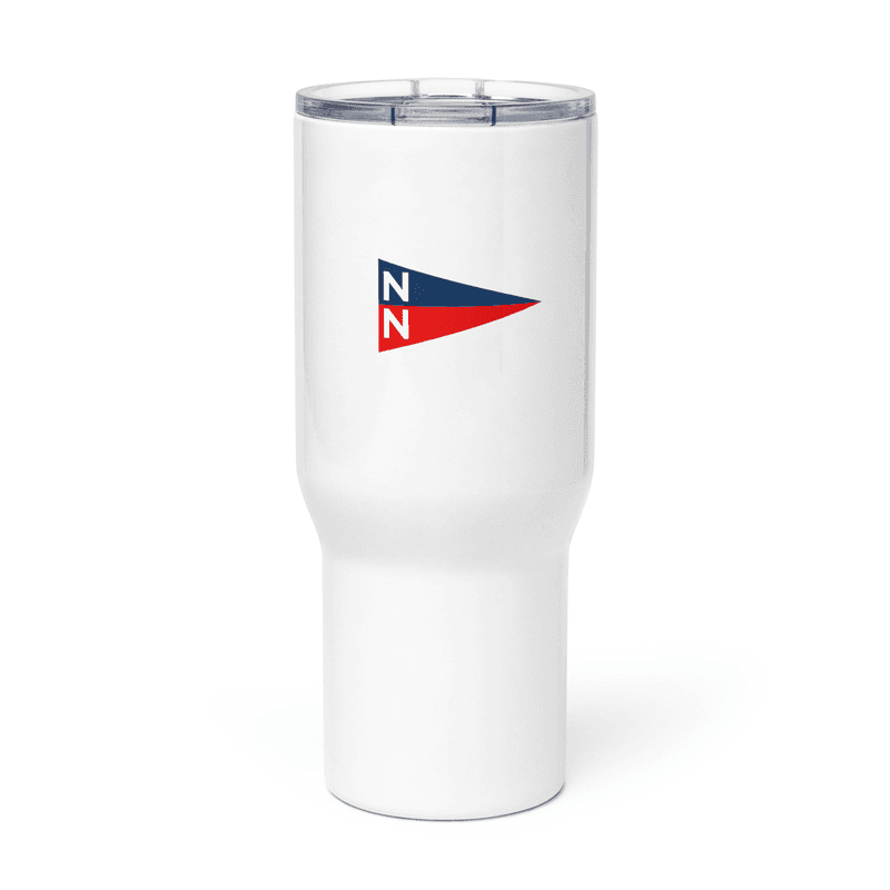 Travel mug with a handle — White