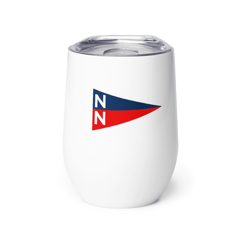 Retro wine tumbler — White